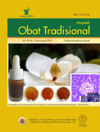 MAJALAH OBAT TRADISONAL - Vol 28. No. 2 (2023)