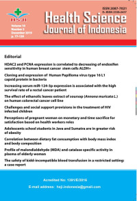 Image of Health Science Journal of Indonesia (HSJI) - Vol 10 No 2 2019