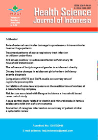 Image of Health Science Journal of Indonesia (HSJI) - Vol 11 No 1 2020