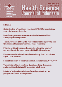 Image of Health Science Journal of Indonesia (HSJI) - Vol 12 No 2 2021