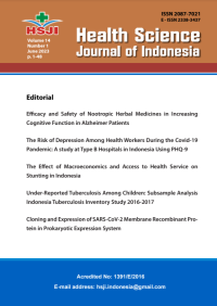 Image of Health Science Journal of Indonesia (HSJI) - Vol 14 No 1 2023