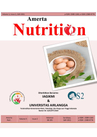 Image of Amerta Nutrition Vol 5 No 2 (2021)
