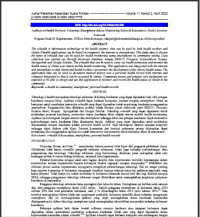 Image of Aplikasi e-health berbasis teknologi smartphone dalam monitoring klien di komunitas ; Studi literature