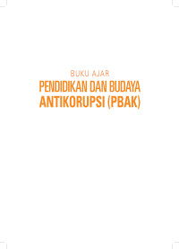 Image of Buku Ajar Pendidikan dan Budaya Anti Korupsi (PBAK)