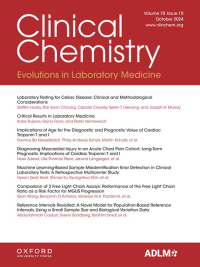Image of Clinical Chemistry (Association for Diagnostics & Laboratory Medicine) - Volume 70, Issue 10 October 2024