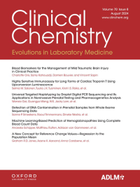 Image of Clinical Chemistry (Association for Diagnostics & Laboratory Medicine) - Volume 70, Issue 8 August 2024