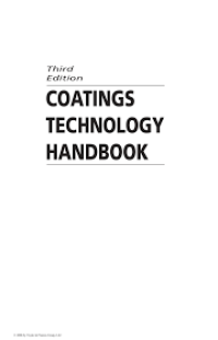 Image of Coatings Technology Handbook. Edition 3
