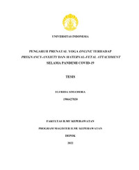 Image of TESIS - PENGARUH PRENATAL YOGA ONLINE TERHADAP PREGNANCY-ANXIETY DAN MATERNAL-FETAL ATTACHMENT SELAMA PANDEMI COVID-19