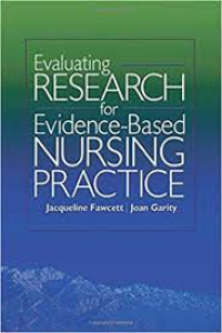 Image of Evaluating research for evidence-based nursing practice