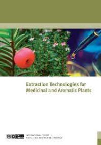 Image of Extraction technologies for medicinal and aromatic plants