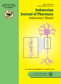 Image of Journal Of Pharmacy Indonesia (Indonesia J.Pharm) Vol. 33 No. 3 Tahun 2022