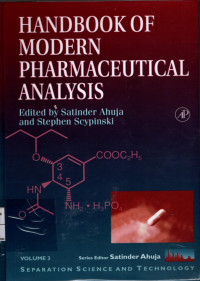 Image of Handbook of modern pharmaceutical analysis