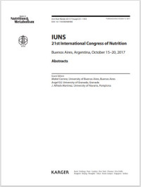 Image of IUNS 21st International Congress of Nutrition : Buenos Aires, Argentina, October 15–20, 2017