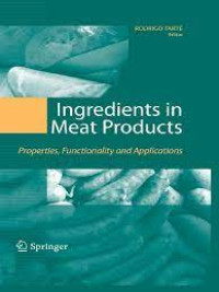 Image of Ingredients in meat products - Properties, functionality, and applications