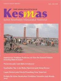 Image of KESMAS : Jurnal kesehatan masyarakat nasional