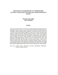 Image of IDENTIFIKASI MAKROSKOPIK DAN MIKROSKOPIK TANAMAN Centella asiatica DAN Hydrocotyl verticillata DARI KOTA BEKASI