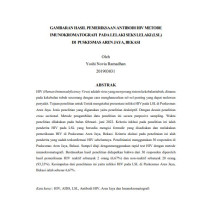 Image of GAMBARAN HASIL PEMERIKSAAN ANTIBODI HIV METODE IMUNOKROMATOGRAFI PADA LELAKISEKS LELAKI (LSL) DI PUSKESMAS AREN JAYA, BEKASI