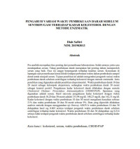 Image of PENGARUH VARIASI WAKTU PEMBEKUAAN DARAH SEBELUM SENTRIFUGASI TERHADAP KADAR KOLESTEROL DENGAN METODE ENZIMATIK