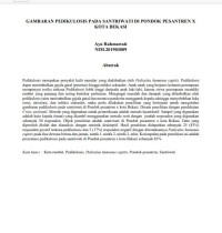 Image of GAMBARAN PEDIKULOSIS PADA SANTRIWATI DI PONDOK PESANTREN X KOTA BEKASI