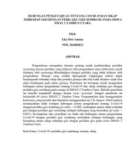 Image of TERHADAP GIZI DENGAN PERILAKU GIZI SEIMBANG PADA SISWA SMAN 2 TAMBUN UTARA