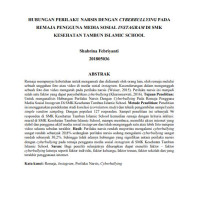 Image of HUBUNGAN PERILAKU NARSIS DENGAN CYBERBULLYING PADA REMAJA PENGGUNA MEDIA SOSIAL INSTAGRAM DI SMK KESEHATAN TAMBUN ISLAMIC SCHOOL