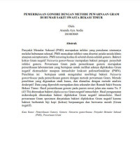 Image of Pemeriksaan Gonore dengan Metode Pewarnaan Gram di Rumah Sakit Swasta Bekasi Timur