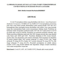 Image of Gambaran Kadar AST Dan ALT Pada Pasien Terkonfirmasi Covid-19 Dengan PCR Di RS Swasta Jatiasih