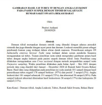Image of Gambaran Hasil Uji Tubex TF Dengan Angka Leukosit Pada Pasien Suspek Demam Tifoid Di Salah Satu Rumah Sakit Swasta Bekasi Barat