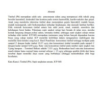Image of PEMERIKSAAN TIMBAL PADA RAMBUT SUPIR ANGKOT RUTE UJUNG HARAPAN-TERMINAL BEKASI DENGAN METODE ICP-MS