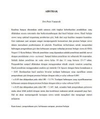 Image of Hubungan Pengetahuan Gizi dan Kebiasaan Sarapan terhadap Prestasi Belajar Siswa di SMA Negeri 12 Kota Bekasi