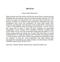 Image of Pembuatan Boba Subtitusi Tepung Porang (Amorphophallus muelleri B.) Dengan Penambahan Rumput Laut (Eucheuma cottonii) Sebagai Pangan Fungsional Mengandung Serat