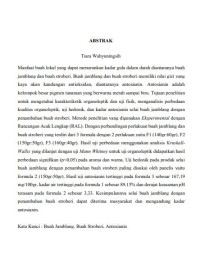 Image of Pembuatan Selai Buah Jamblang (Syzygium Cumini L) dengan Penambahan Buah Stroberi (Fragaria X Ananassa Duch)