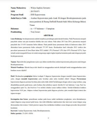 Image of ASUHAN KEPERAWATAN PADA An. M  DENGAN BRONCHOPNEUMONIA PADA MASA PANDEMI  DI RUANG DAFFODIL RUMAH SAKIT MITRA KELUARGA  BEKASI TIMUR