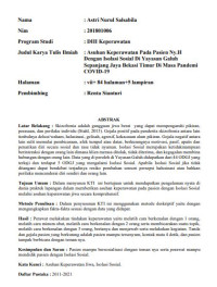 Image of ASUHAN KEPERAWATAN PADA PASIEN NY.H DENGAN  ISOLASI SOSIAL DI YAYASAN GALUH SEPANJANG  JAYA BEKASI TIMUR DI MASA PANDEMI COVID-19