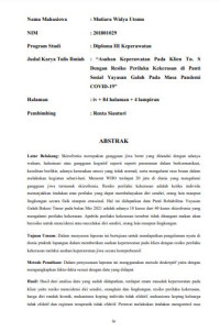 Image of ASUHAN KEPERAWATAN PADA KLIEN TN.S DENGAN RESIKO PERILAKU KEKERASAN DI PANTI SOSIAL YAGASAN GALUH BEKASI TIMUR PADA MASA PANDEMI COVID-19