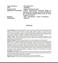 Image of Asuhan Keperawatan Pada Keluarga Bapak E Khususnya Ibu N Dengan Gastritis di RT 001 RW 027 Kelurahan Bahagia Bekasi Utara di Masa Pandemi COVID-19