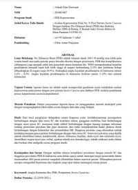 Image of ASUHAN KEPERAWATAN PADA Ny. N POST PARTUM SECTIO CAESAREA DENGAN INDIKASI PRE EKLAMSIA BERAT (PEB) DAN DIABETES MELITUS (DM) DI RUANG. E RUMAH SAKIT SWASTA BEKASI DIMASA PANDEMI COVID-19