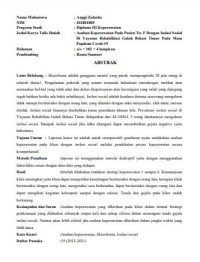 Image of ASUHAN KEPERAWATAN PADA PASIEN TN. F DENGAN ISOLASI SOSIAL DI YAYASAN REHABILITASI GALUH BEKASI TIMUR PADA MASA PANDEMI COVID-19