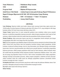 Image of Asuhan keperawatan keluarga khususnya Bapak M dengan Hipertensi RT 03 RW 04 kelurahan Ujung Menteng pada masa pandemi covid 19