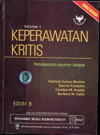 Image of Keperawatan ktitis : Pendekatan asuhan holistik