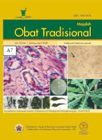 Image of MAJALAH OBAT TRADISONAL Vol. 25 No. 1 Jan - April 2020