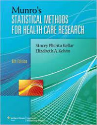 Image of Munro's Statistical methods for health care research. Edition 6