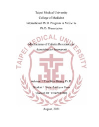 Image of Disertasi - Mechanisms of Colistin Resistance in Acinetobacter baumannii
