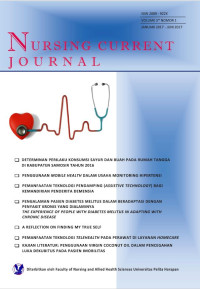 Image of Nursing Current Journal Vol. 5 No. 1 Januari - Juni 2017