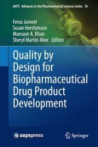 Image of Quality by design for biopharmaceutical drug product development. Volume 18