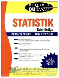 Image of Schaum's outlines STATISTIK edisi 3