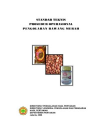 Image of Standar teknis prosedur operasional pengolahan bawang merah