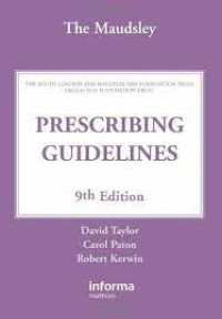 Image of The Maudsley - Prescribing Guidelines