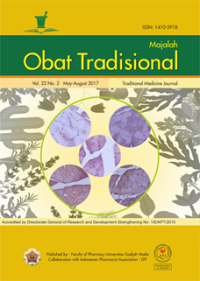 Image of MAJALAH OBAT TRADISIONAL - Vol. 22 No. 2 (2017)