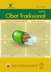 Image of MAJALAH OBAT TRADISIONAL - Vol. 22 No. 3 (2017)